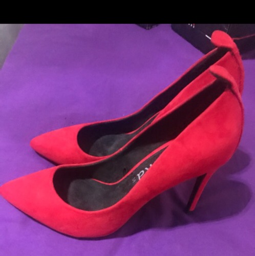 escarpin rouge bershka