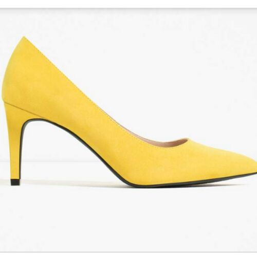 escarpin jaune zara