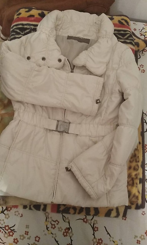 manteau blanc zara